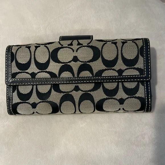 Vintage- Coach signature long wallet - pre-owned - Picture 2 of 8
